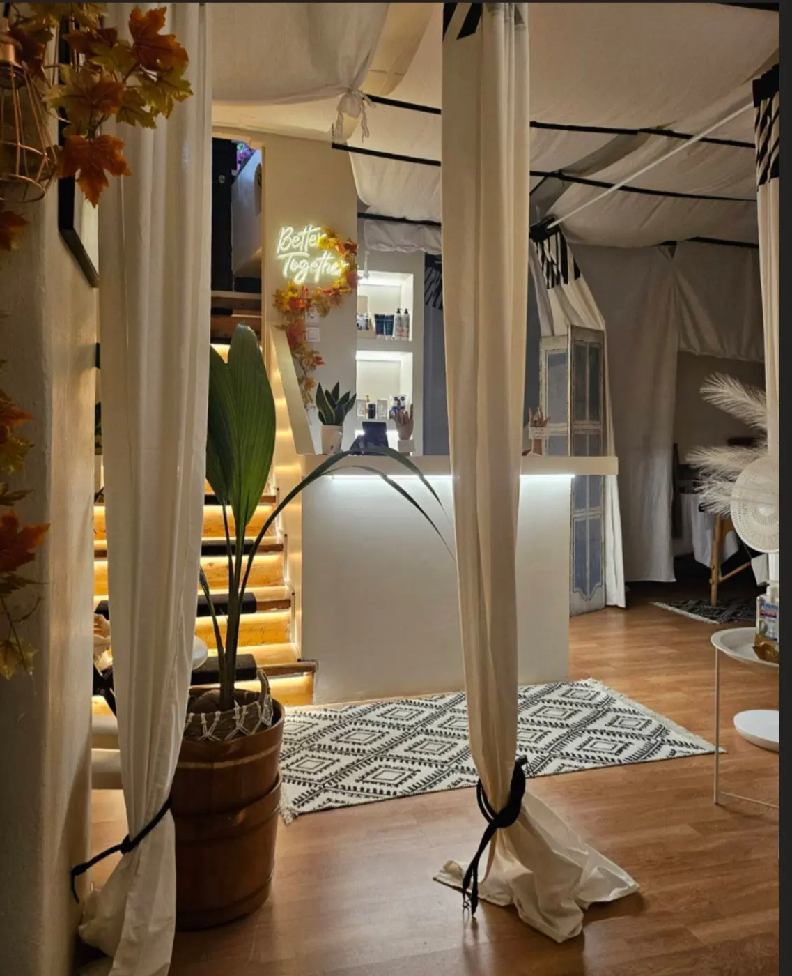 ENYO Massage Athens interior — treatment room at Athanasiou Diakou 12, near the Acropolis